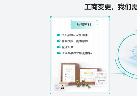 鄭州新密市公司注冊信息變更所需資料